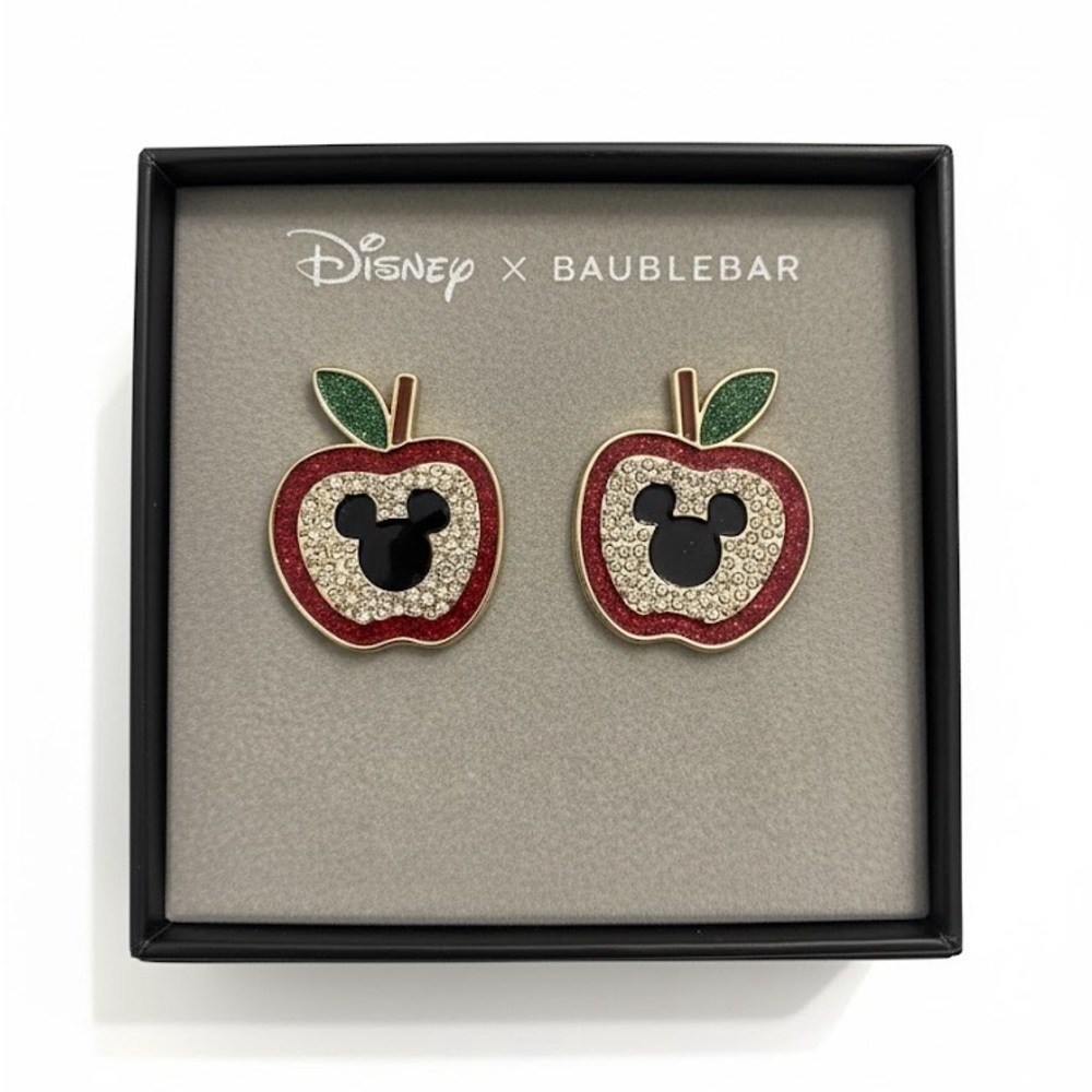 BaubleBar Red and Green Apple Earrings